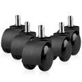 Miniatyrbilde 1 av 5: 5 stk Kontorstol 360° Svingbar Hjul Design Dobbelt Hjul Sving