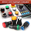 Miniatyrbillede 2 af 5: 15 stk. Indikatorlys 220v Indikatorlys LED Indikator LED