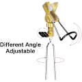 Miniatyrbillede 2 af 5: 2 stk. 360 Graders Justerbar Metal Fiskegrebs Holder, Bank