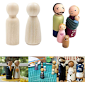 Miniatyrbild 2 av 5: 50 stycken målade träfigurer, träkonfigurer, trä