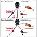 Miniatyrbillede 4 af 4: 50w 6ohm belastningsmodstande til reparation af LED-pærer Hurtig Hyper Flash Blinklys