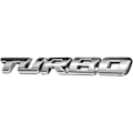 Pikkukuva 4 / 5: Turbo 3D Metalliteippa (Hopea) Auton Tarrat Kirjoitus Auton Runko Takaosa