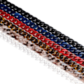 Miniatyrbillede 3 af 5: 2 stk. Sorte Taske Rem Kæder (76,5 cm), Harpiks Taske Rem Udskiftning