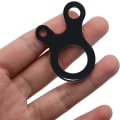Miniatyrbilde 1 av 5: 16 stk Svart Aluminium Legering 3 Hull Hurtig Tau Multi-Purposetelt