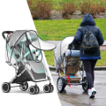 Miniatyrbild 5 av 5: Universal Vagn Regnöverdrag, Transparent Babyvagnsöverdrag, Stro