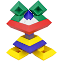Pikkukuva 1 / 4: 15 Mini-rakennuspalikkaa, Magic Puzzle Cube, Rakennus