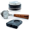 Pikkukuva 1 / 5: Kahvi 54mm pohjaton portafilter + 53mm kahvinjakaja ja tamppaus + Barista Expressiin