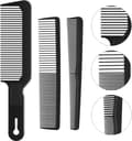 3-pack Barberkammar för Män - Platt Huvudtrimmer för Hår