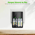 Miniatyrbillede 5 af 5: 6802 Hurtigoplader til NI-MH AA/AAA eller 9V Genopladelige Batterier,