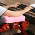 Miniatyrbilde 1 av 3: (Rosa) 5CM Bilsete Armlenepute Stresslindring Albuepute Memory Foam Armlenepute for Kontor Gamingstol