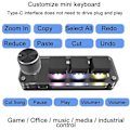 Miniatyrbilde 4 av 5: Multifunksjonell 3-tasters mini-snarvei programmerbar makro PC-tastatur