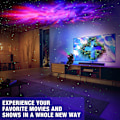 Miniatyrbilde 4 av 6: Stjerneprojektor Galaxylys, nattlys for barn, lysprojektor