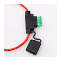 Miniatyrbillede 1 af 5: 2 Pak 12GA Sikringsholder, Inline Sikringsholder 12 Gauge Sikring