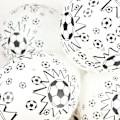 Miniatyrbillede 5 af 5: 100 Fodbold Latex Balloner 12 tommer fodboldballoner, sort og