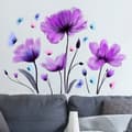 Väggdekaler Flickblomma Väggdekal Trädgård Blomma Tulpan Vägg