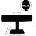 Miniatyrbillede 2 af 5: 2 stk. (Sort) Fløjls T-formet Armbånds Smykke Display Stativ