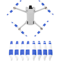 Miniatyrbillede 1 af 5: (Hvid&Blå) Kompatible Droner 8 stk. 6030F Propeller til DJI Mini 3 Pro Propeller CCW CW Reservedel Støjreduktion