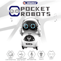 Miniatyrbillede 4 af 5: Lomme Robot Talende Interaktiv Dialog Stemmegenkendelse Optagelse Sang Dans, Hvid