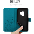 Miniatyrbilde 3 av 5: Etui til Samsung Galaxy S9 i Blå Blomster - Blomsterdesign