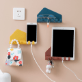 Miniatyrbillede 2 af 4: Væglader Mobiltelefonholder Krog Hængende Fane Opladningsstativ