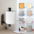 Miniatyrbillede 3 af 5: Toiletpapirholder med klæbemiddel i rustfrit stål