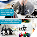 Miniatyrbillede 3 af 5: Egguins 3-i-1 Koge-, Opbevarings- og Serveringsholder til Æg, Pingvinformet Kogt Æg-koger til Bløde eller Hårde Kogte Æg