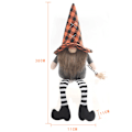 Pikkukuva 5 / 5: 3 kpl Halloween ruotsalainen tonttu pehmolelu koriste, Halloween tonttu koriste nukke koriste, pelottava Tomte kääpiö pöytä roikkuu