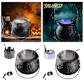 Miniatyrbillede 5 af 5: Halloween Røgmaskine Led Luftfugter Tåge Mist Maker Farve Skift