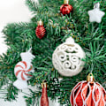 Miniatyrbilde 5 av 5: Julepyntsett, 73 stk. julekuler, rød og hvit, ubruddbar pyntsett for juletre