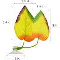 Miniatyrbillede 2 af 5: 4 stk. Akvarie Dekorationsplanter med Sugkop Betta Blade