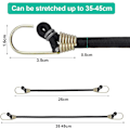 Miniatyrbilde 3 av 5: 10 stk 25 cm lateks metallkrok mini tau stropper Elastisk tau