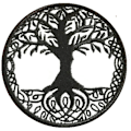 Miniatyrbillede 3 af 4: 2 Stykker Livets Træ Broderi Patch (Sort og Hvid) Krog