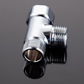 Miniatyrbillede 4 af 5: G1/2\" Messing 3-vejs omskifter - Universal bruse-T-adapter - Brusehoved omskifter til håndholdt bidet og sprøjte - Chr