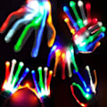 Miniatyrbillede 3 af 5: 1 Par Multifarvede LED Blinkende Handsker, LED Handsker, Blinkende