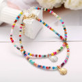 Pikkukuva 5 / 5: 2 kpl (Hopea) Bohemian Turquoise Jalkaketju, Simpukka Anklet