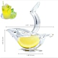 Miniatyrbillede 2 af 5: 1 stk. Bærbar fugle citronpresser akryl manuel citron skærer