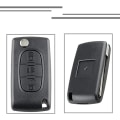 Pikkukuva 5 / 5: 3 Painikkeinen Taittuva Avaimenperä Kotelo Citroen C1 C2 C3 C4 C5 C6 C8