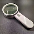 Miniatyrbilde 1 av 5: Lighted Reading Magnifier, 30X Magnifier med 12 LED-lys, håndholdt forstørrelsesglass, 95mm