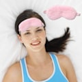 Miniatyrbild 5 av 5: 4 st Plush Ögonmask Mjuk Fluffig Plush Ögonmask Sovmask Justerbar för Barn Vuxna Kvinnor