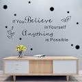 Miniatyrbild 2 av 5: Positiva Inspirerande Citat Väggdekor - Upplyftande