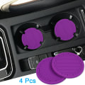Pikkukuva 2 / 5: 4 kpl Violetit 7 cm Auton Aluslaatat, Liukumattomat Universaalit Auton Sisätilat