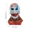 Miniatyrbillede 5 af 5: Halloween skræmmende dobbeltlags bevægelig lædermaske 1 stk.