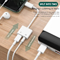 Pikkukuva 2 / 5: iPhone-kuulokeliitäntä 2-in-1 Lightning+3,5 mm liitäntä kuulokkeille