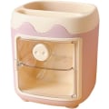 Miniatyrbilde 1 av 5: Tegneserie Multi-nett Gris Blyant Holder (Rosa), Søt Kosmetikk Oppbevaring