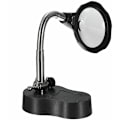 Miniatyrbild 3 av 5: LED-förstoringsglas, med armfäste för stativ, svart