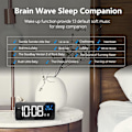 Miniatyrbild 3 av 5: Digital väckarklocka, LED-väckarklocka med snooze-funktion, USB-portar för laddning (silverfärg)