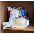 Pikkukuva 3 / 4: 1 kpl Peura ja Kuu Paperiveistos 3D Paperimalli Paperi