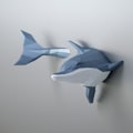 Miniatyrbilde 3 av 5: 1 stk Delfin Hammer Look Håndlaget Papir Trofé Kreativ Papir