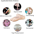 Miniatyrbillede 4 af 4: Balletdansesko Split Sole Flade Gymnastiksko Dansesko