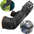 Miniatyrbilde 2 av 5: Industrielle sikkerhetshansker i gummi, kjemikaliebestandig latex, lange